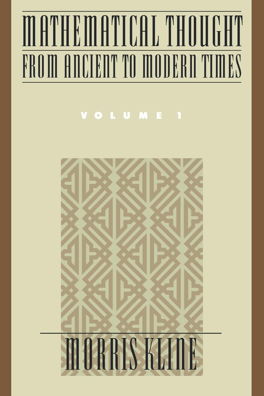 Cover: 9780195061352 | Mathematical Thought from Ancient to Modern Times | Morris Kline