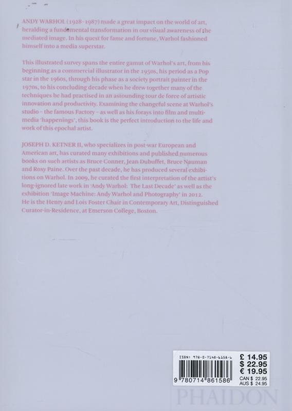 Rückseite: 9780714861586 | Andy Warhol | Joseph Ketner | Buch | Phaidon Focus | Englisch | 2013