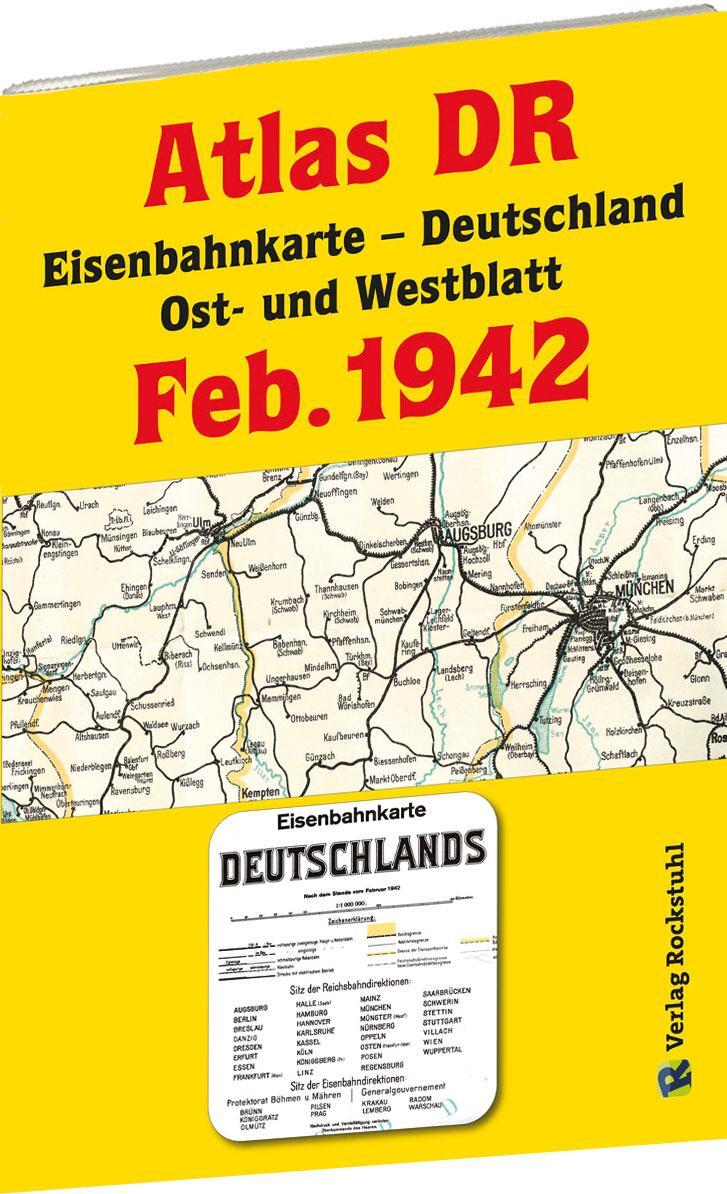 Cover: 9783959666381 | ATLAS DR Februar 1942 - Eisenbahnkarte Deutschland | Harald Rockstuhl