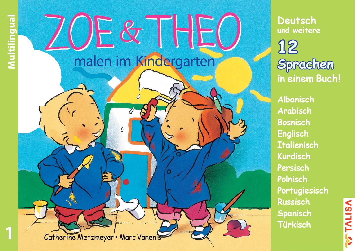 Cover: 9783939619567 | ZOE &amp; THEO malen im Kindergarten (Multilingual!). 3er-Band Nr. 1