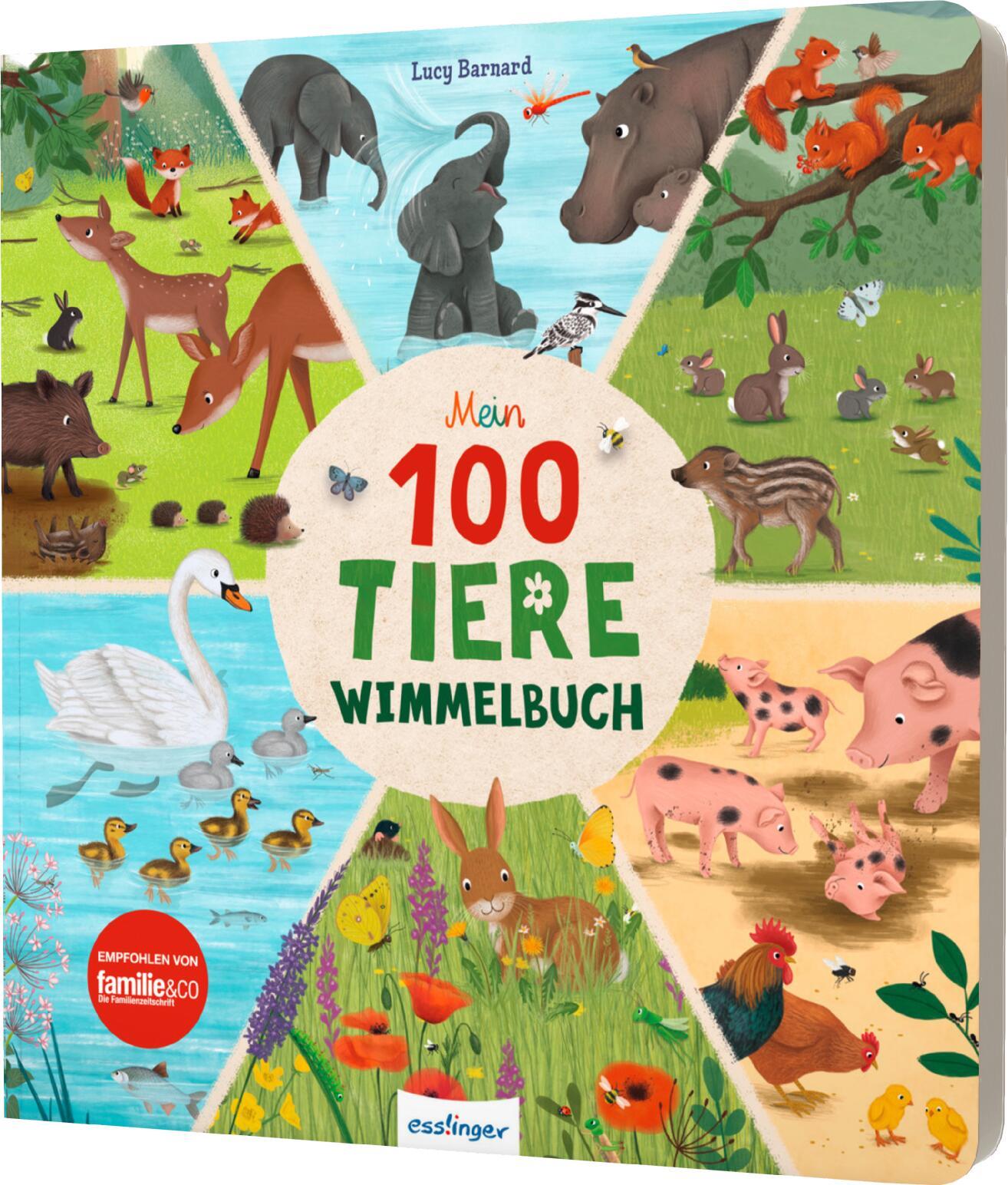 Cover: 9783480239467 | Mein 100 Tiere-Wimmelbuch | Heimische Tiere und Tiere aus aller Welt