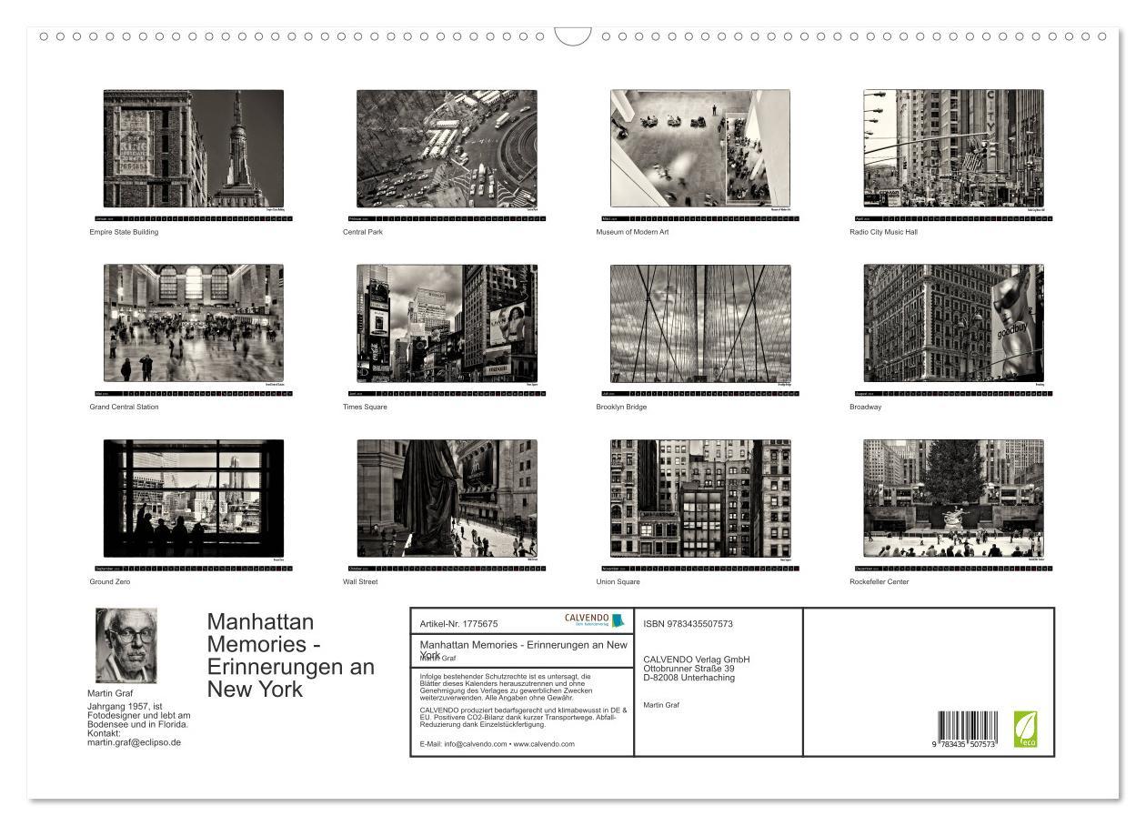 Bild: 9783435507573 | Manhattan Memories - Erinnerungen an New York (Wandkalender 2025...