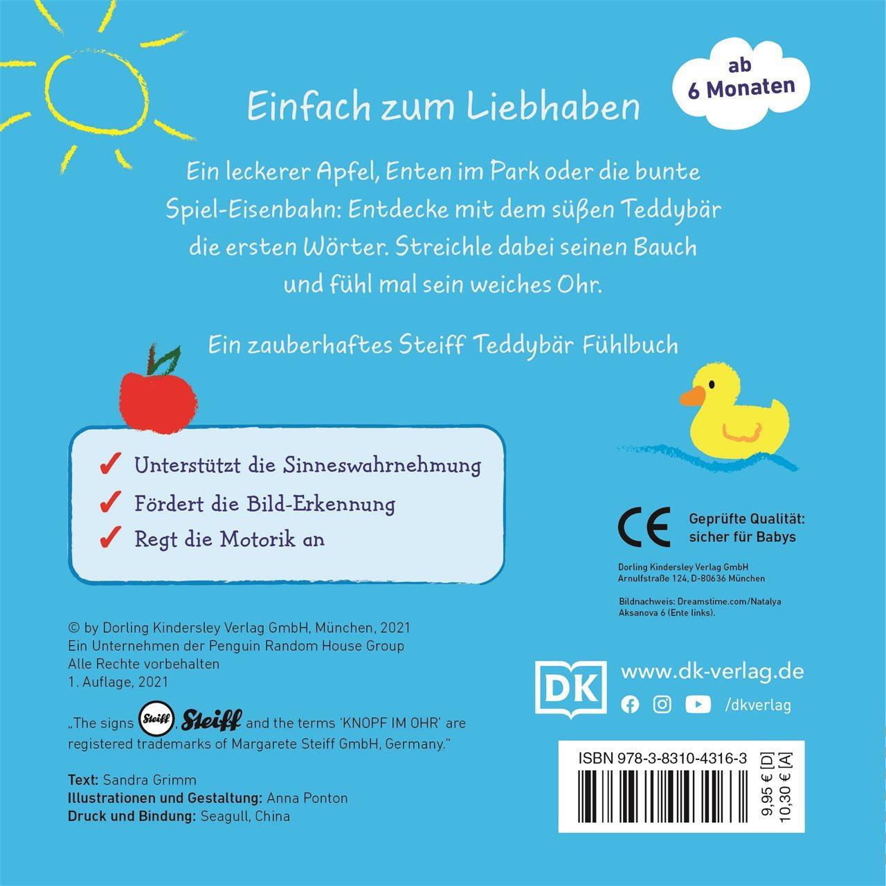 Rückseite: 9783831043163 | Mein liebstes Kuscheltierbuch. Erste Wörter | Sandra Grimm | Buch