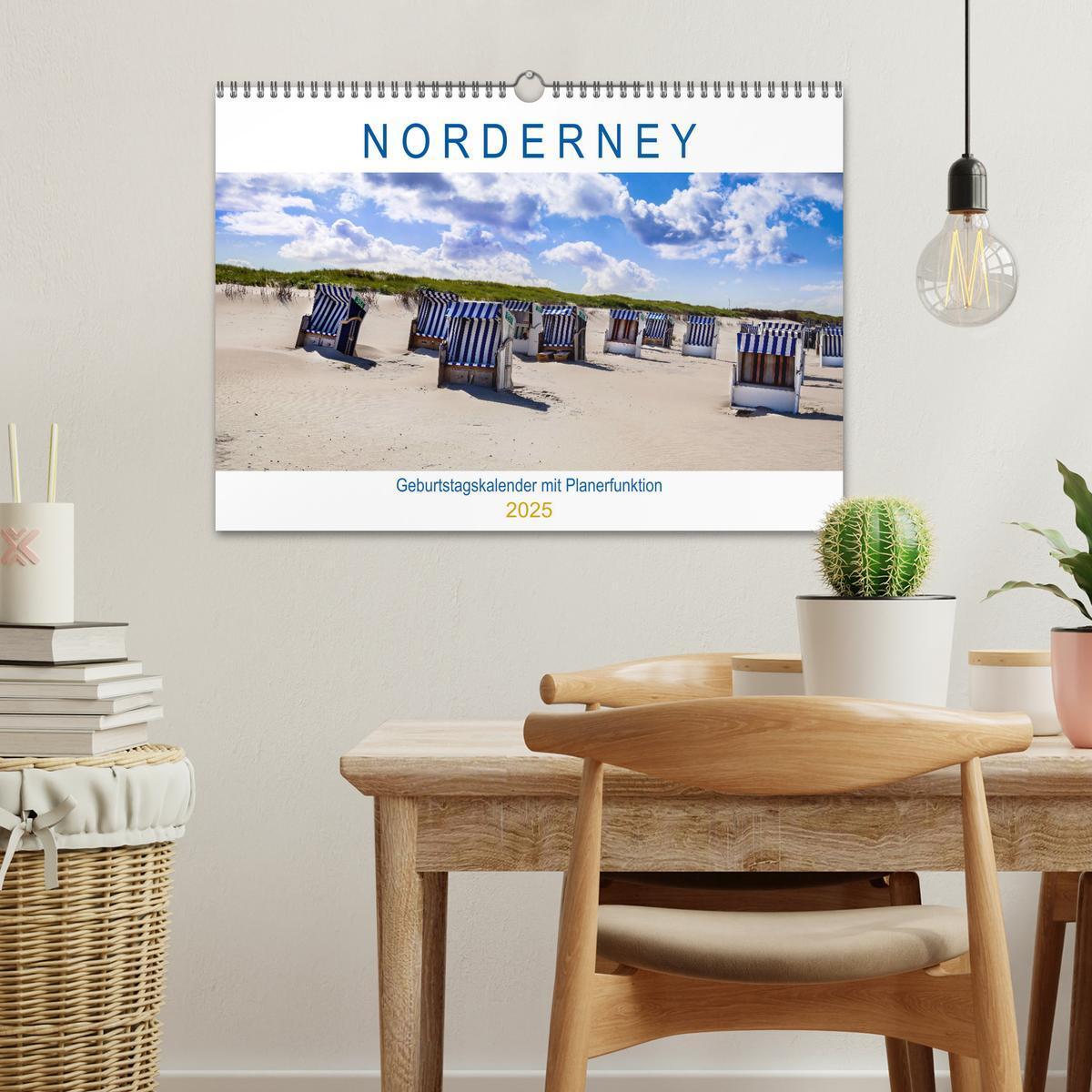 Bild: 9783435343492 | NORDERNEY Geburtstagskalender mit Planerfunktion (Wandkalender 2025...