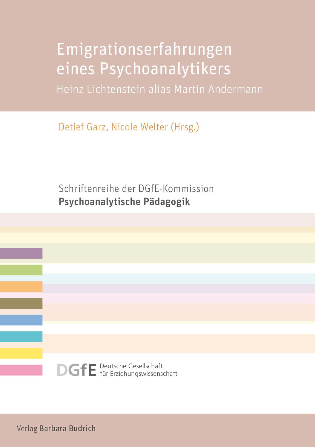 Cover: 9783847426448 | Emigrationserfahrungen eines Psychoanalytikers | Detlef Garz (u. a.)