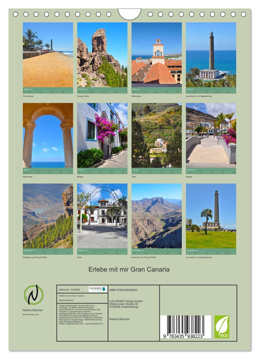 Bild: 9783435938223 | Erlebe mit mir Gran Canaria (Wandkalender 2025 DIN A4 hoch),...