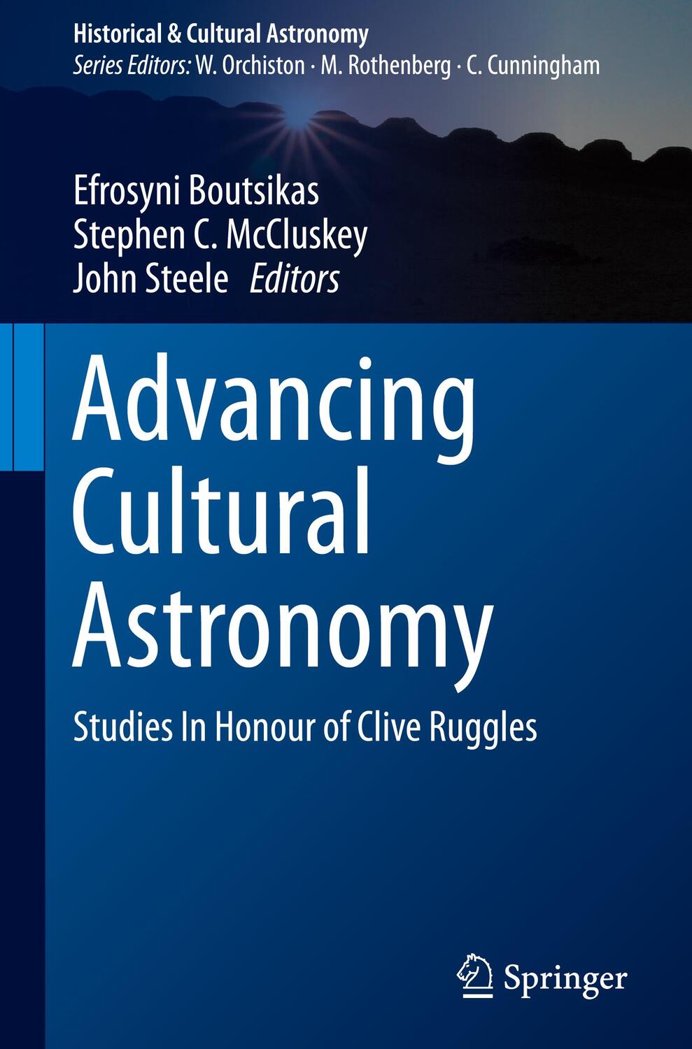Cover: 9783030646059 | Advancing Cultural Astronomy | Studies In Honour of Clive Ruggles