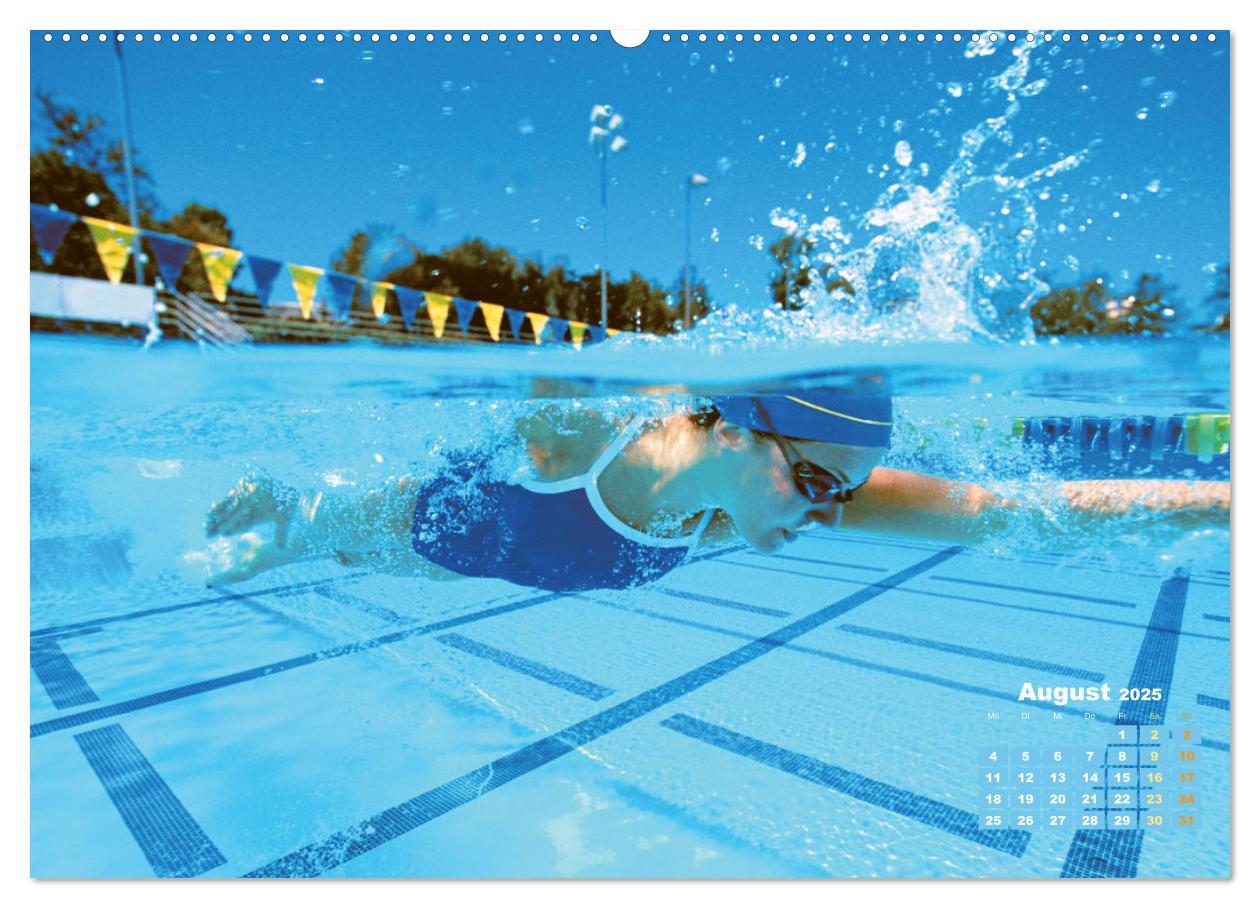 Bild: 9783383885495 | Schwimmen: Sport auf blauen Bahnen (Wandkalender 2025 DIN A2 quer),...