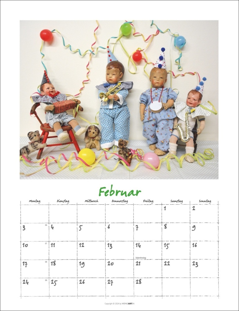 Bild: 9783839900499 | Käthe Kruse Puppen Kalender 2025 | Anita van Ooyen | Kalender | 14 S.