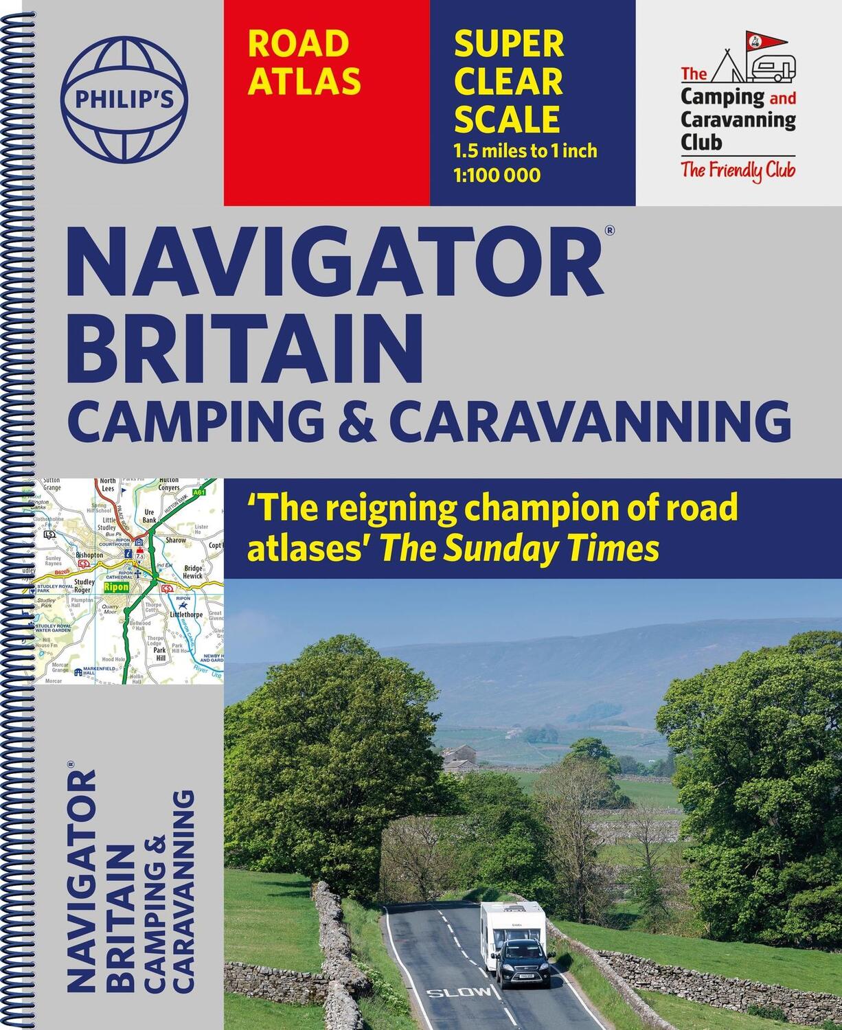 Cover: 9781849076289 | Philip's Navigator Camping and Caravanning Atlas of Britain | Maps