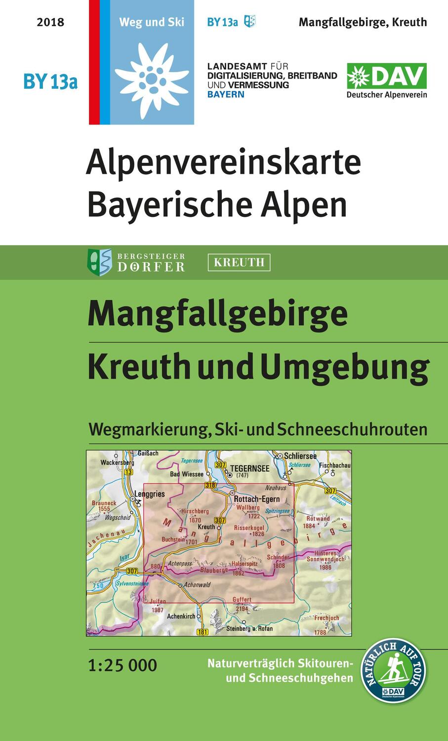 Cover: 9783937530864 | Mangfallgebirge Kreuth und Umgebung | (Land-)Karte | Deutsch | 2018