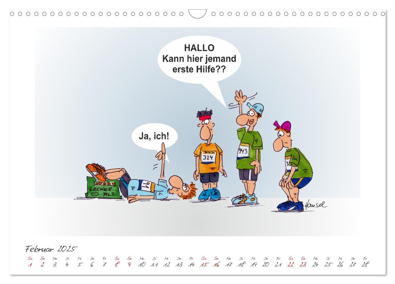 Bild: 9783383925788 | HANSELs kleiner Laufkalender (Wandkalender 2025 DIN A3 quer),...