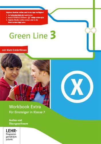 Cover: 9783128442389 | Green Line 3. 7. Klasse. Workbook Extra mit digitalen Medien zum...