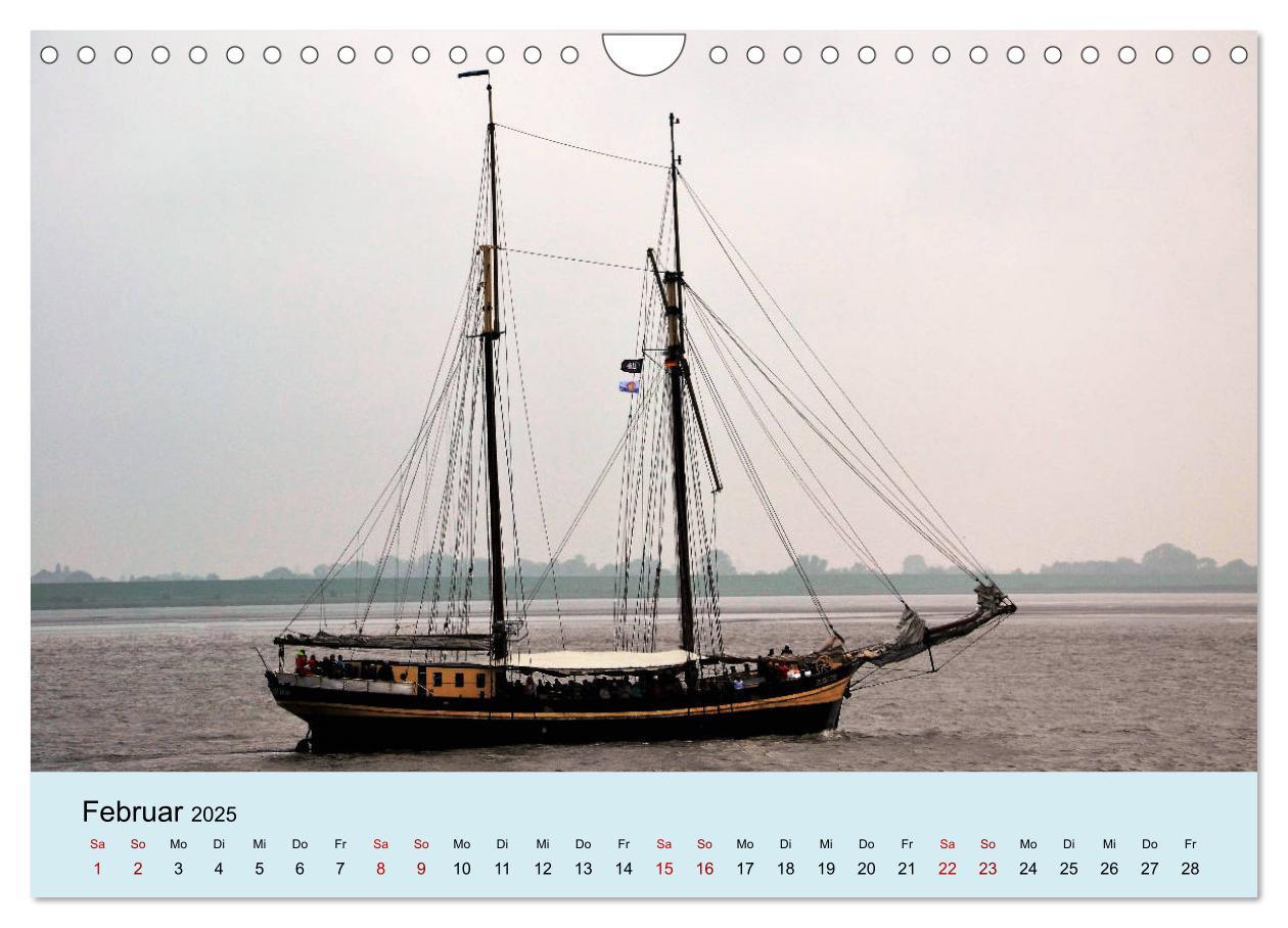 Bild: 9783435439614 | Parade der Windjammer - 2025 (Wandkalender 2025 DIN A4 quer),...