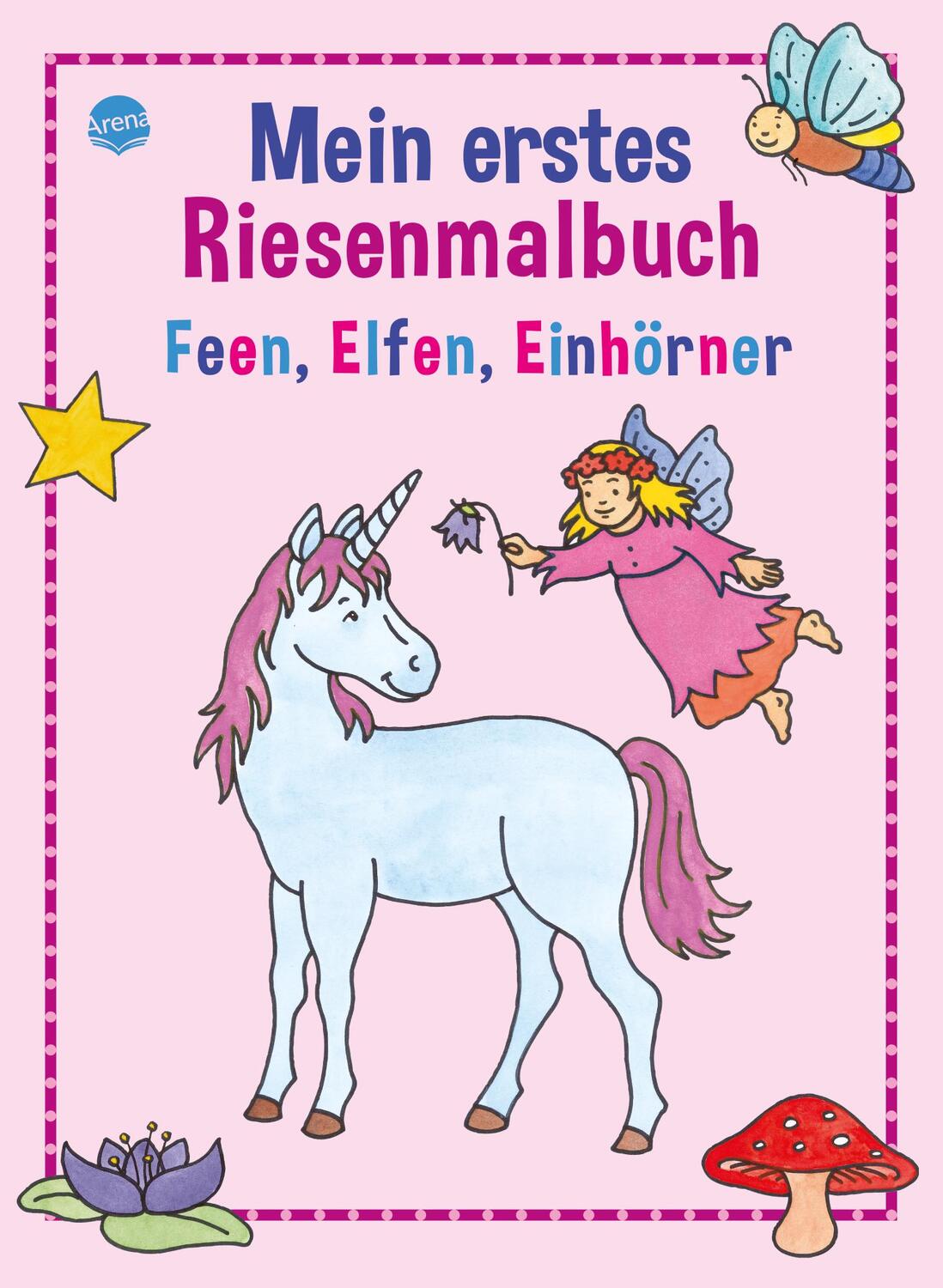 Cover: 9783401093406 | Mein erstes Riesenmalbuch. Feen, Elfen, Einhörner | Brigitta Nicolas