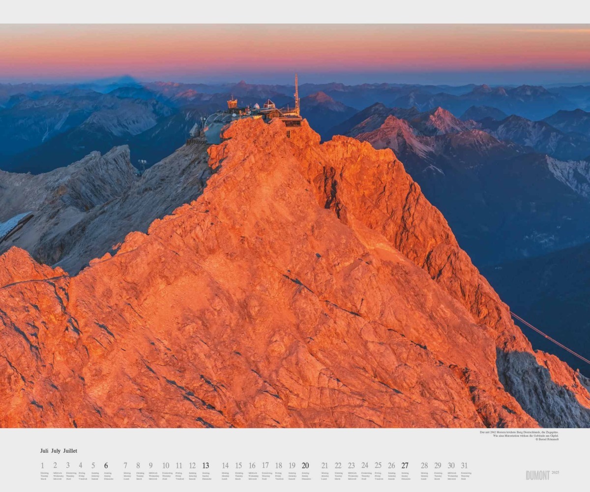 Bild: 4250809653747 | DUMONT - Im Zugspitzland 2025 Wandkalender, 60x50cm, Kalender mit...