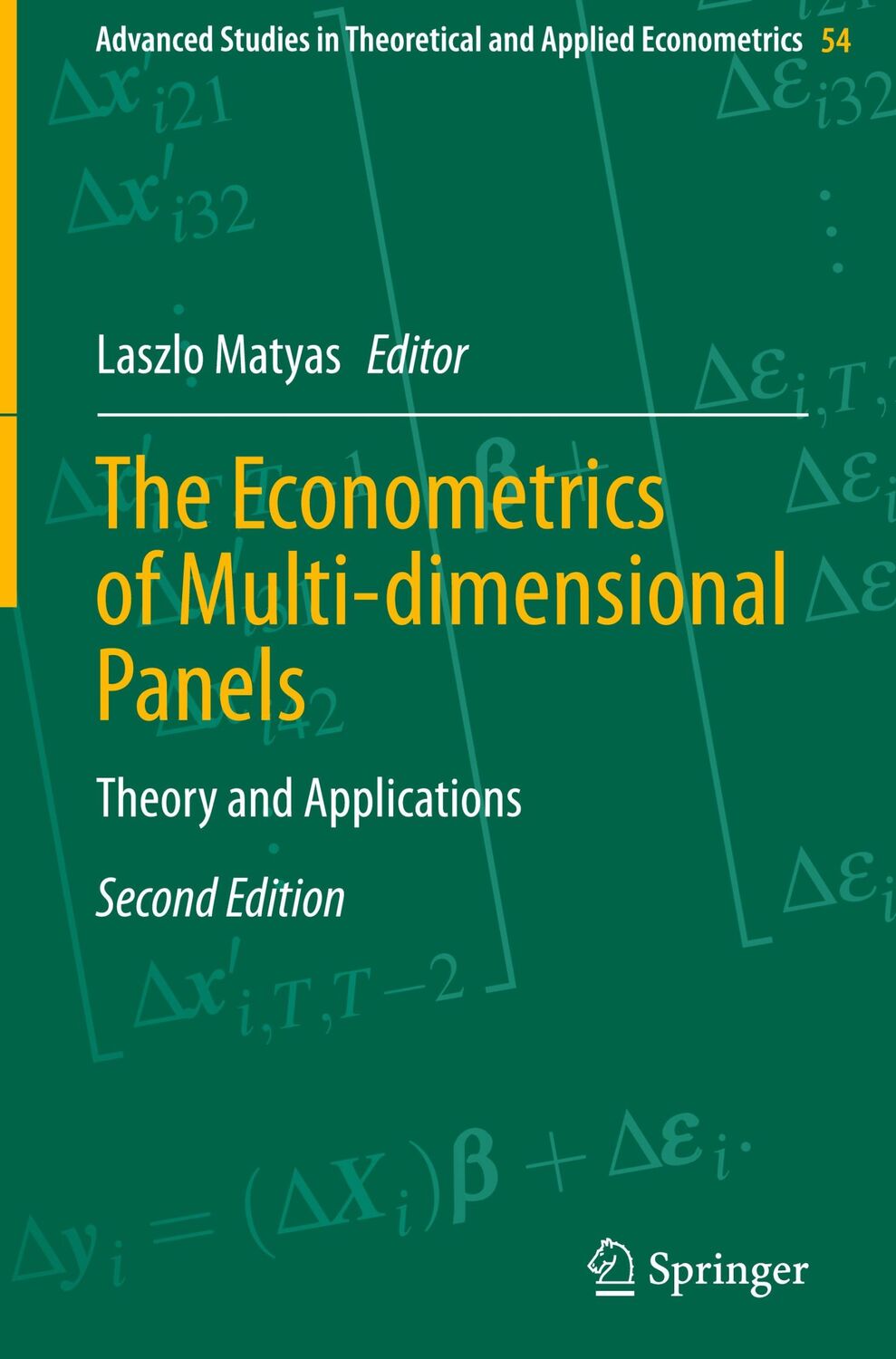 Cover: 9783031498480 | The Econometrics of Multi-dimensional Panels | Theory and Applications