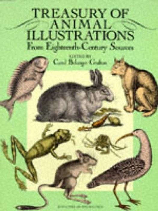 Cover: 9780486258058 | Treasury of Animal Illustrations from Eighteenth Century Sources
