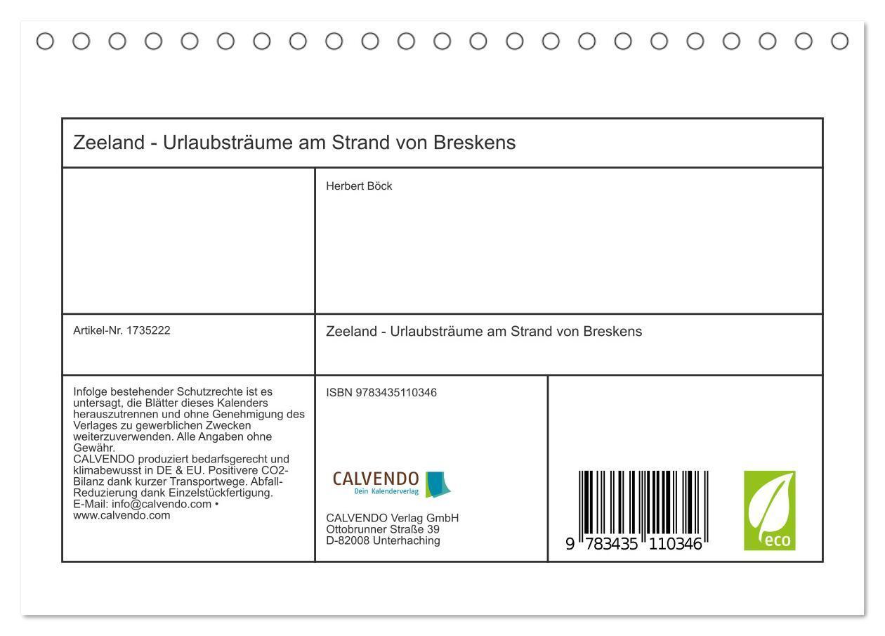 Bild: 9783435110346 | Zeeland - Urlaubsträume am Strand von Breskens (Tischkalender 2025...