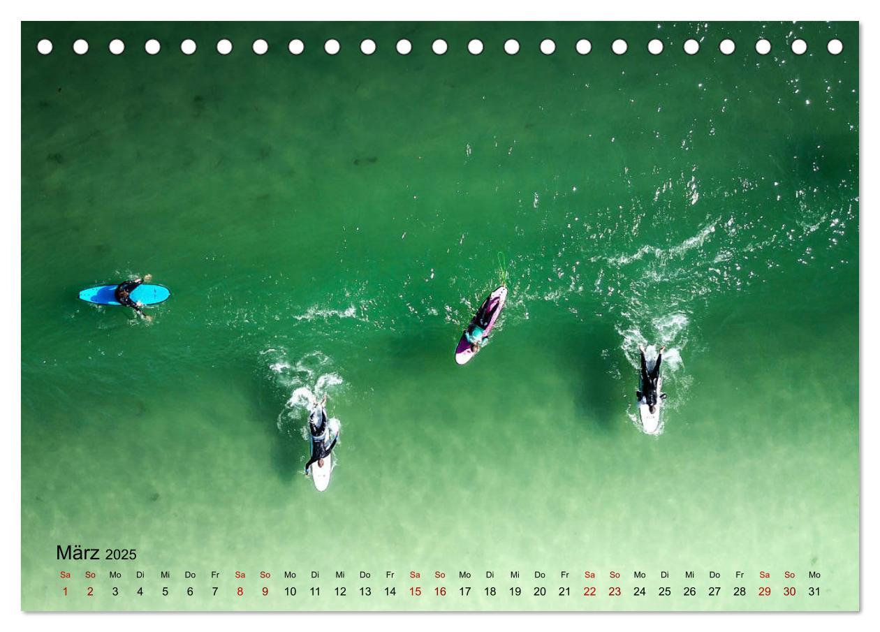 Bild: 9783435328505 | Surfen - die perfekte Welle (Tischkalender 2025 DIN A5 quer),...