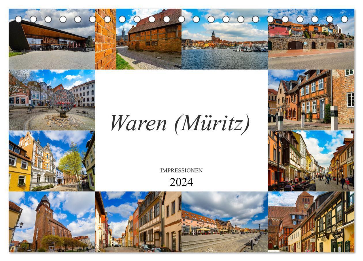 Cover: 9783675452626 | Waren Müritz Impressionen (Tischkalender 2024 DIN A5 quer),...