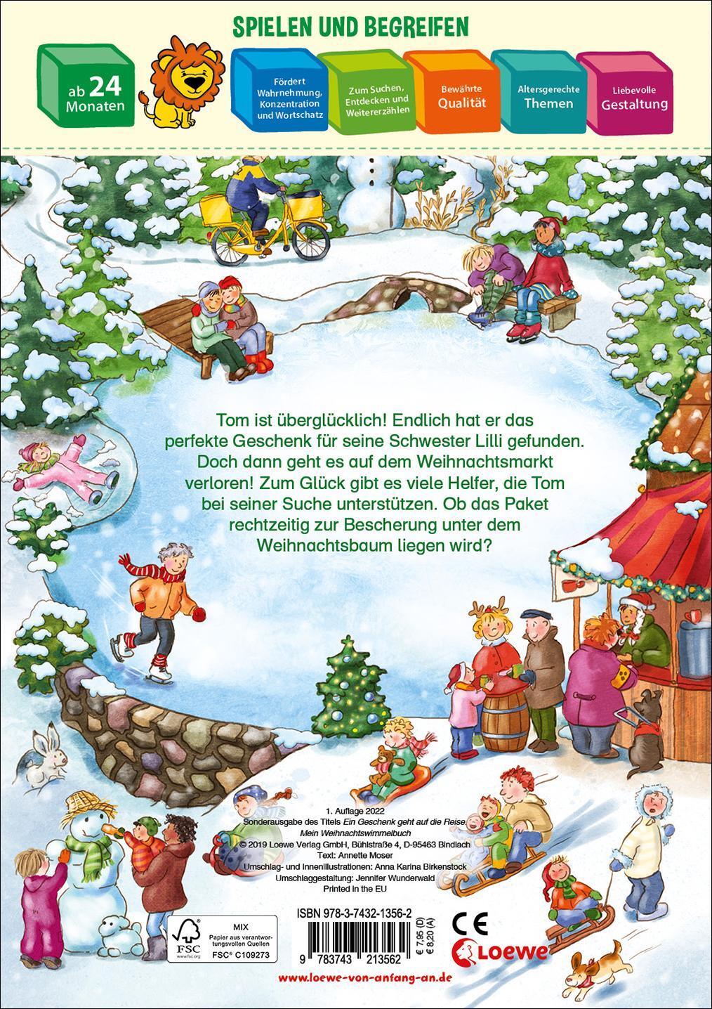 Rückseite: 9783743213562 | Mein liebstes Weihnachts-Wimmelbuch | Annette Moser | Buch | Deutsch