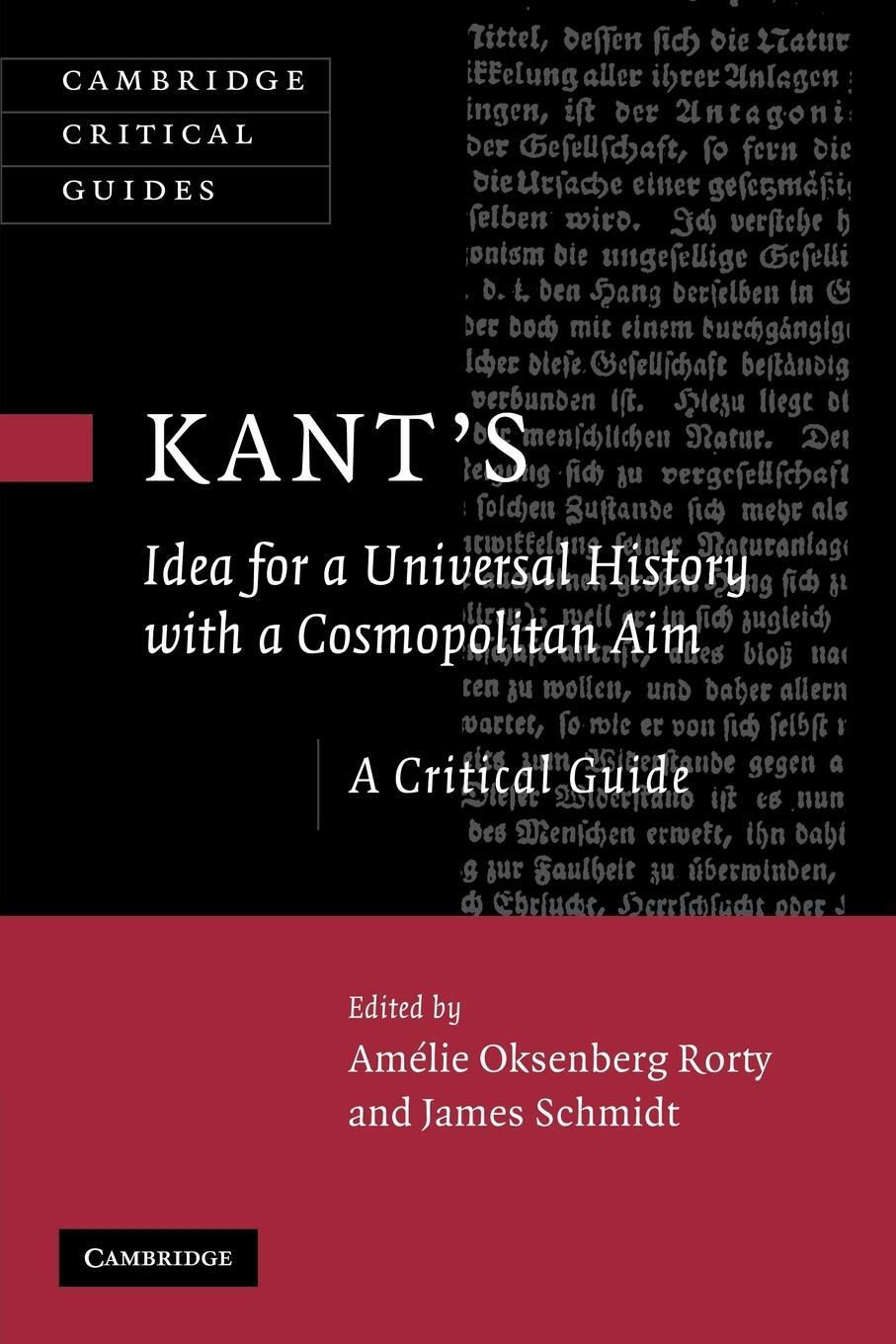 Cover: 9781107405127 | Kant's Idea for a Universal History with a Cosmopolitan Aim | Schmidt