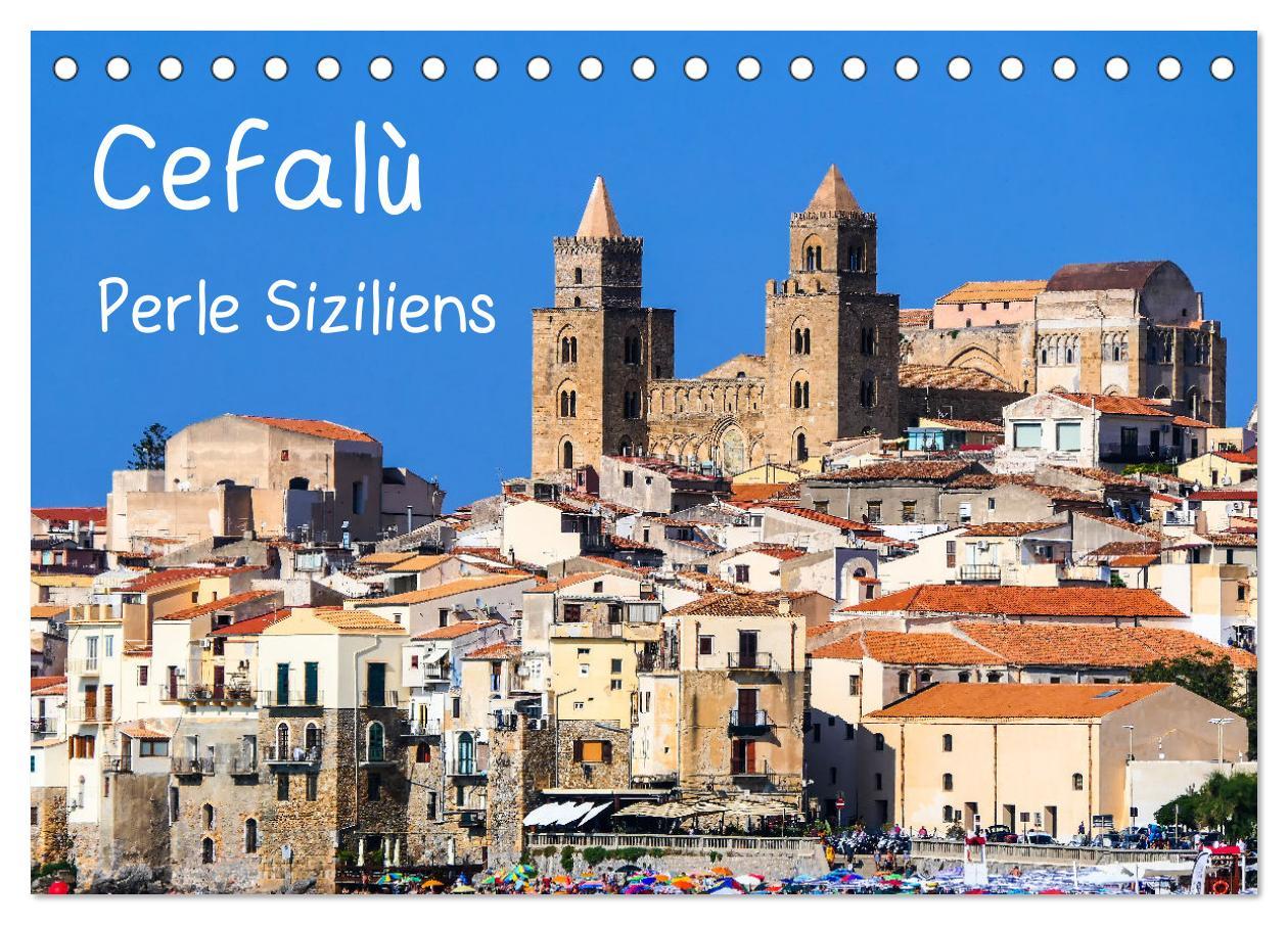 Cover: 9783383793677 | Cefalù Perle Siziliens (Tischkalender 2025 DIN A5 quer), CALVENDO...