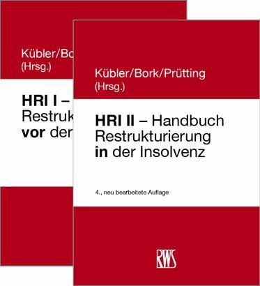 Cover: 9783814582504 | HRI I - Handbuch Restrukturierung vor der Insovenz/HRI II -...