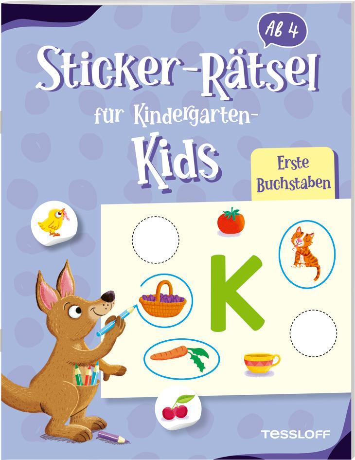 Cover: 9783788645434 | Sticker-Rätsel für Kindergarten-Kids. Erste Buchstaben | Thau | 32 S.