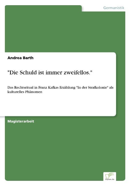 Cover: 9783838642642 | "Die Schuld ist immer zweifellos." | Andrea Barth | Taschenbuch | 2001