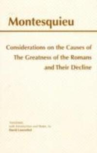 Cover: 9780872204966 | Considerations on the Causes of the Greatness of the Romans and...