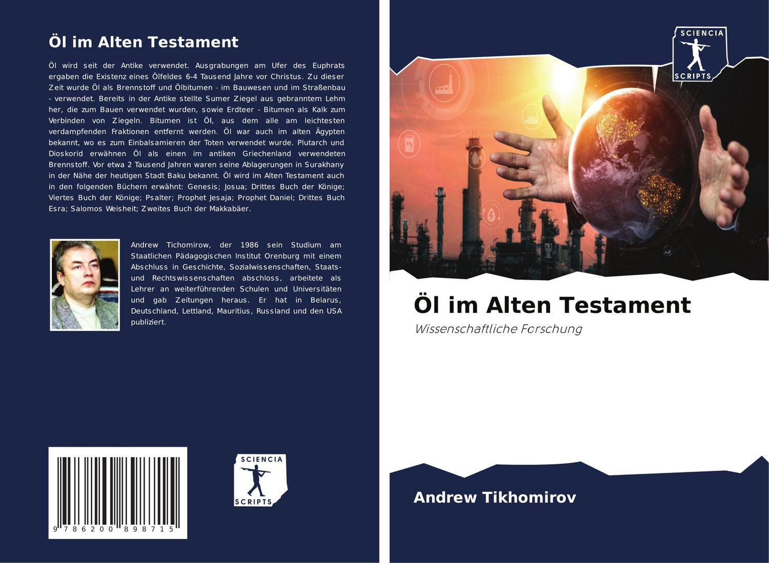 Cover: 9786200898715 | Öl im Alten Testament | Wissenschaftliche Forschung | Tikhomirov