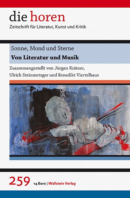 Cover: 9783835316713 | Sonne, Mond und Sterne | Von Literatur und Musik | Krätzer (u. a.)