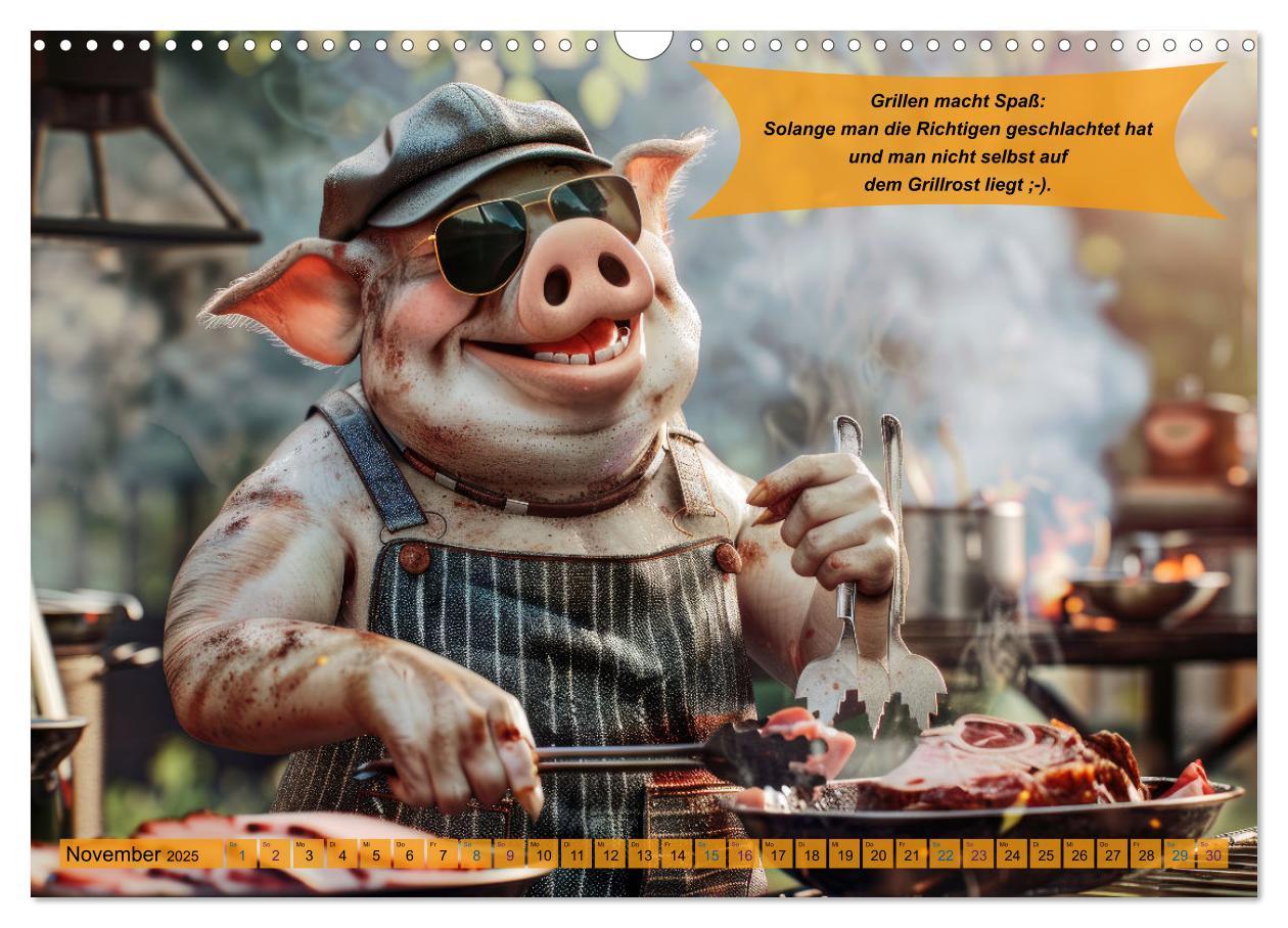 Bild: 9783457168288 | Tierisch lustige Grillmeister (Wandkalender 2025 DIN A3 quer),...