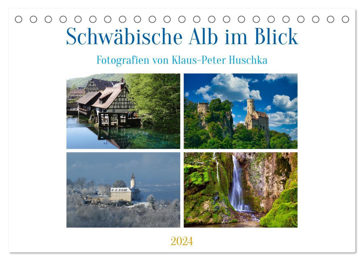 Cover: 9783675776128 | Schwäbische Alb im Blick (Tischkalender 2024 DIN A5 quer), CALVENDO...