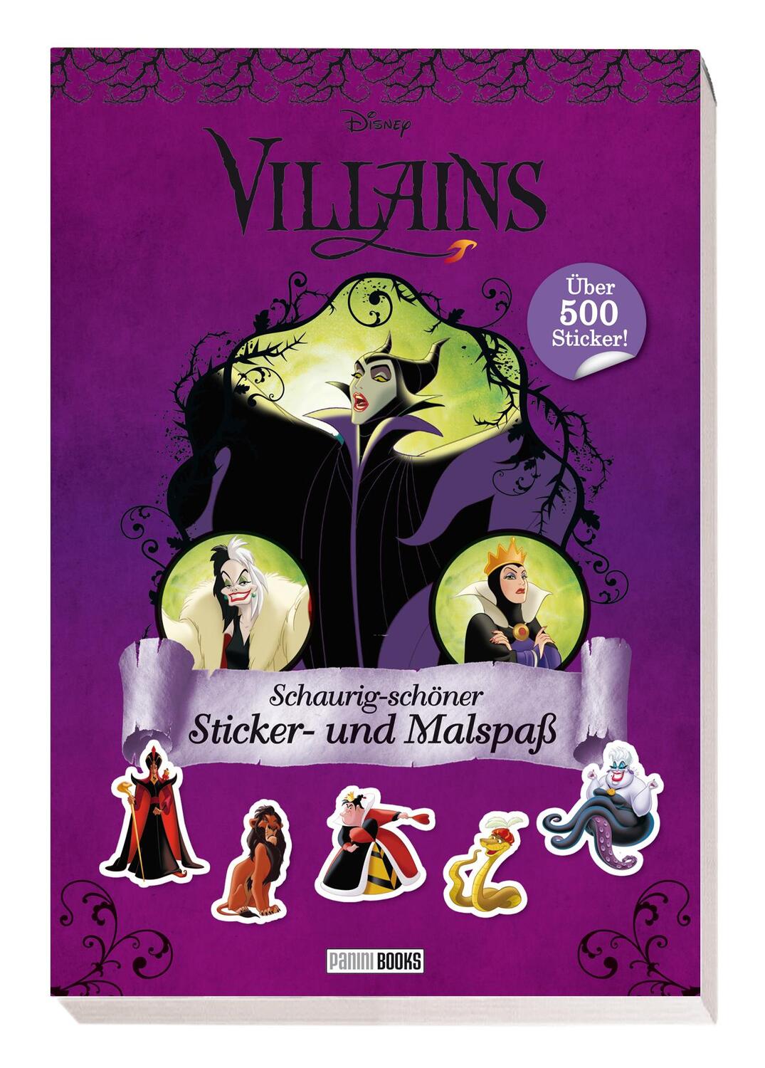 Cover: 9783833240546 | Disney Villains: Schaurig-schöner Sticker- und Malspaß | Taschenbuch