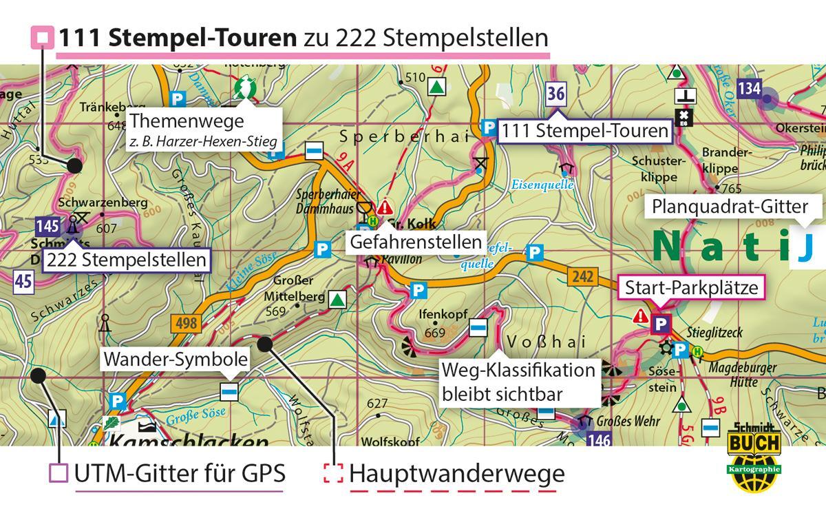 Bild: 9783945974230 | Harzer Wandernadel | Thorsten Schmidt | Taschenbuch | 1 Tab. | Deutsch