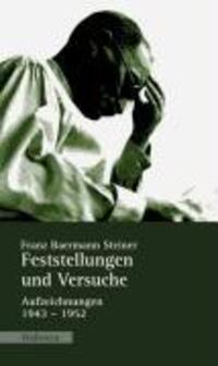 Cover: 9783835305489 | Feststellungen und Versuche | Franz B Steiner | Buch | 538 S. | 2009