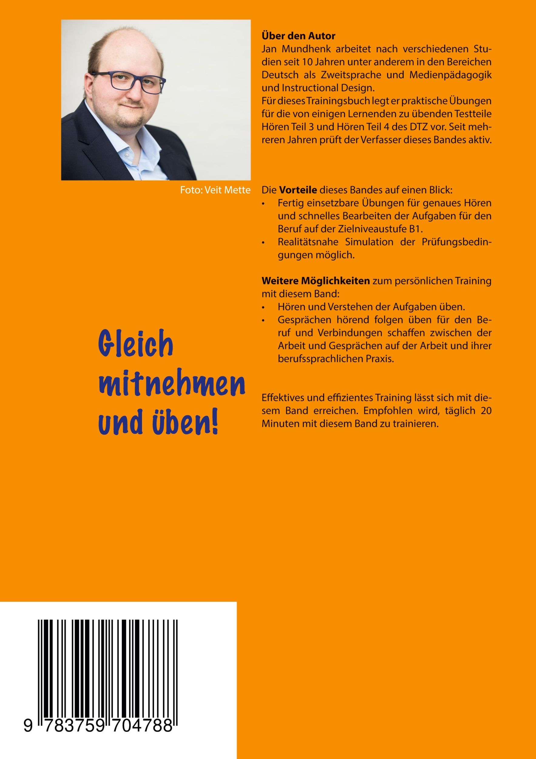 Rückseite: 9783759704788 | Fit werden für den DTZ: Hören - Teile 3 und 4 | Jan Mundhenk | Buch