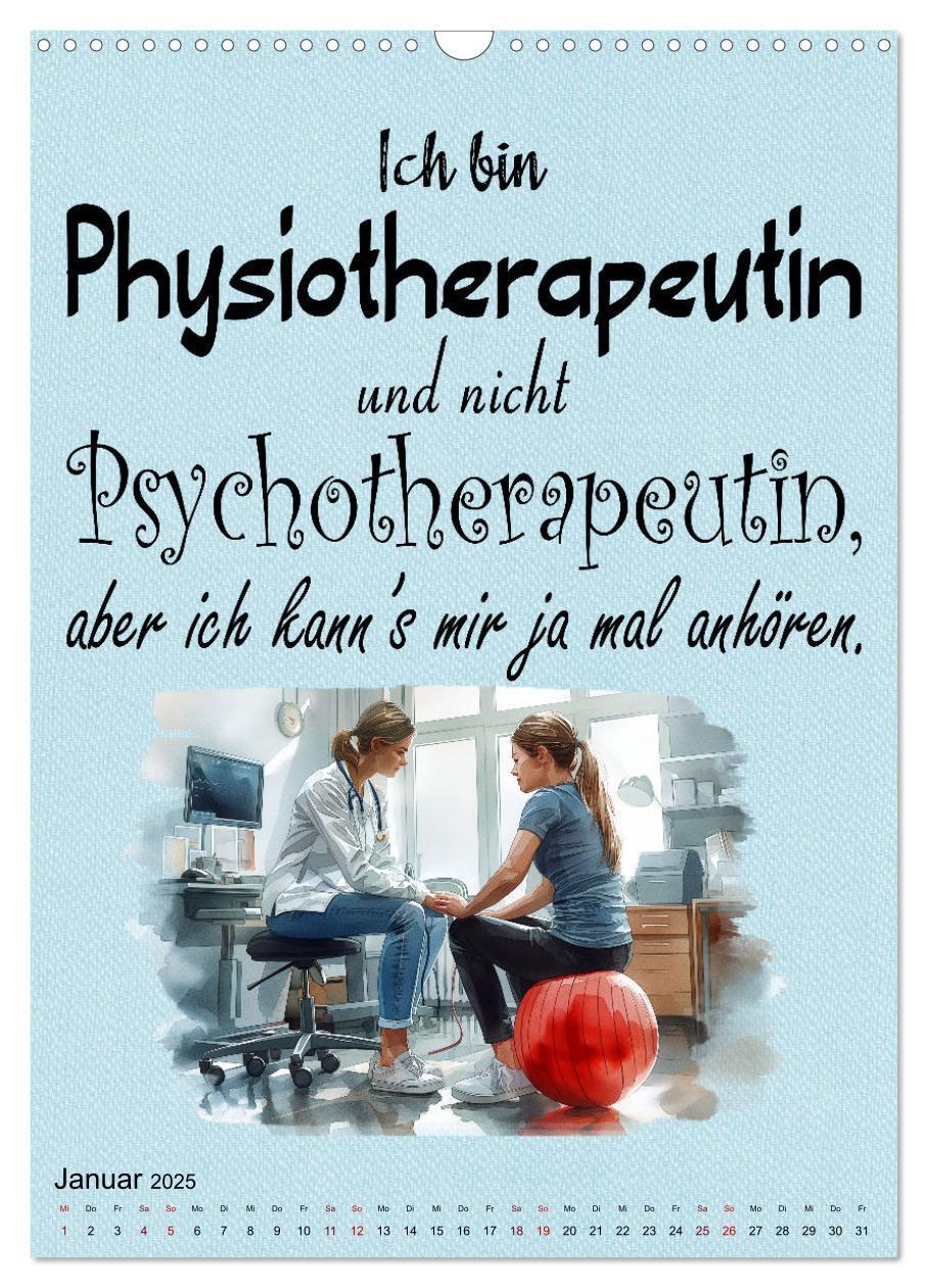 Bild: 9783457132227 | Physiosprüche (Wandkalender 2025 DIN A3 hoch), CALVENDO Monatskalender