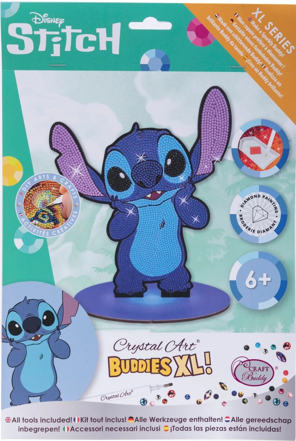 Cover: 5056588606665 | Craft Buddy CAXLBD-DNY001 - Crystal Art XL Buddies, Stitch Disney...