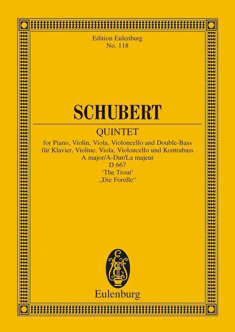 Cover: 9783795761257 | Quintett A-Dur | Franz Schubert | Buch | 108 S. | Deutsch | 1988