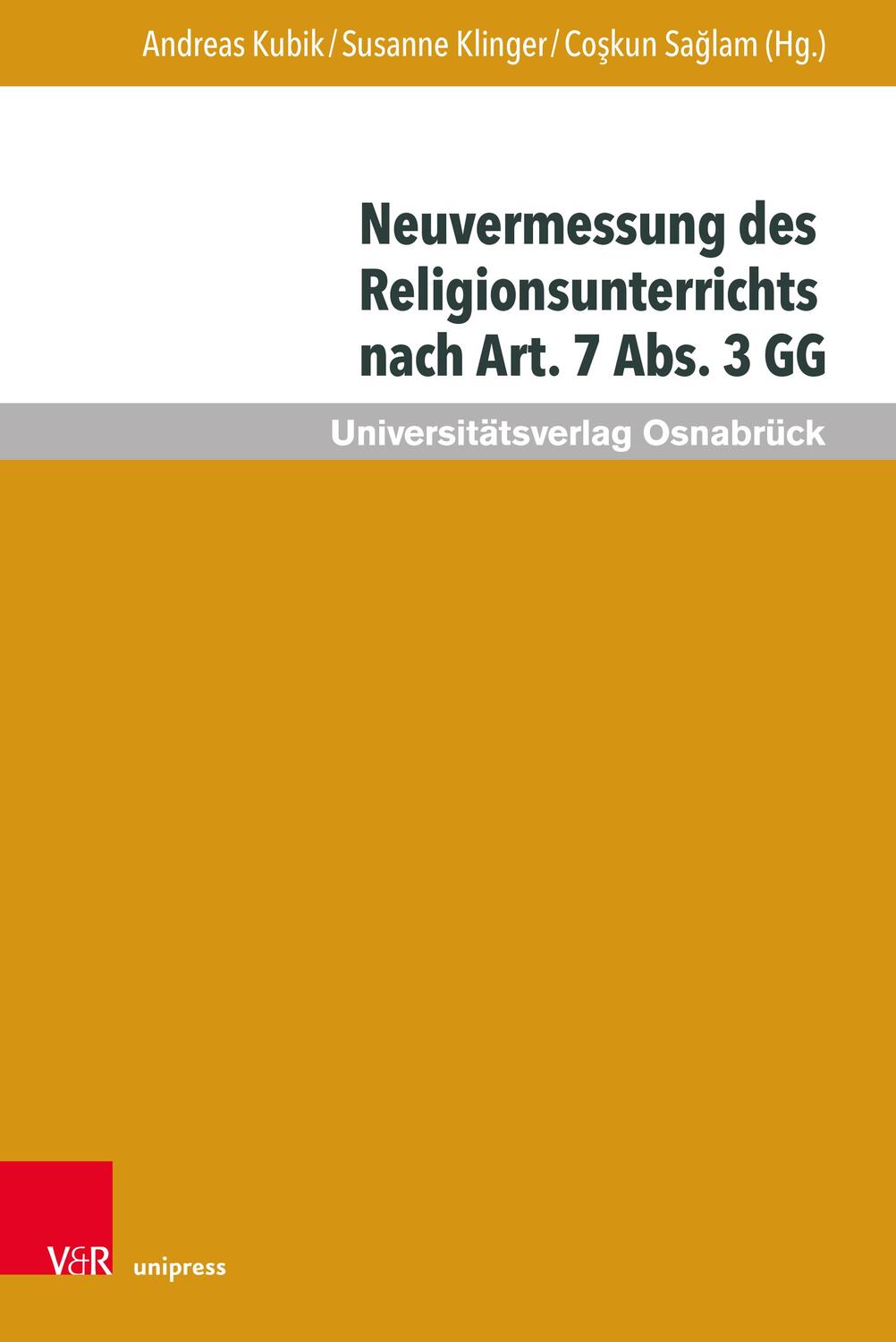 Cover: 9783847113126 | Neuvermessung des Religionsunterrichts nach Art. 7 Abs. 3 GG | Buch