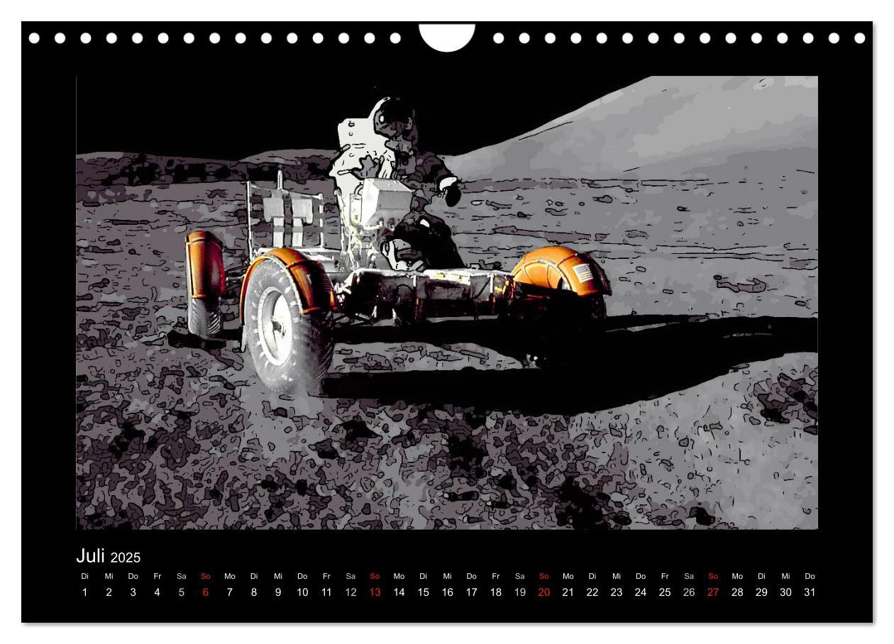 Bild: 9783435709809 | Landing On The Moon Like A Cartoon (Wandkalender 2025 DIN A4 quer),...