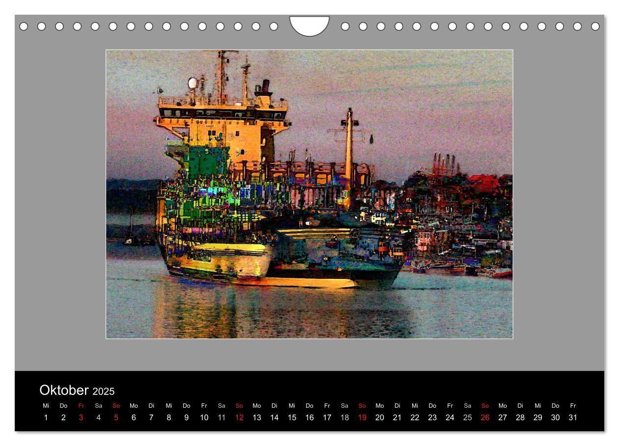 Bild: 9783435819225 | Am Nord- Ostsee-Kanal (Wandkalender 2025 DIN A4 quer), CALVENDO...