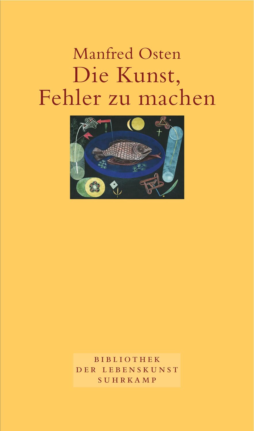 Cover: 9783518417447 | Die Kunst, Fehler zu machen | Manfred Osten | Buch | 107 S. | Deutsch