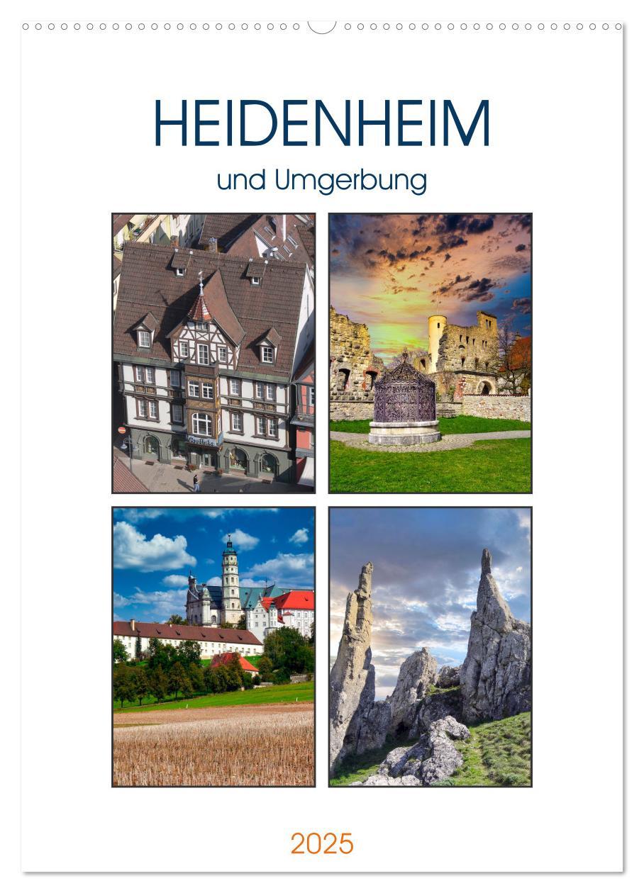 Cover: 9783435901456 | Heidenheim und Umgebung (Wandkalender 2025 DIN A2 hoch), CALVENDO...