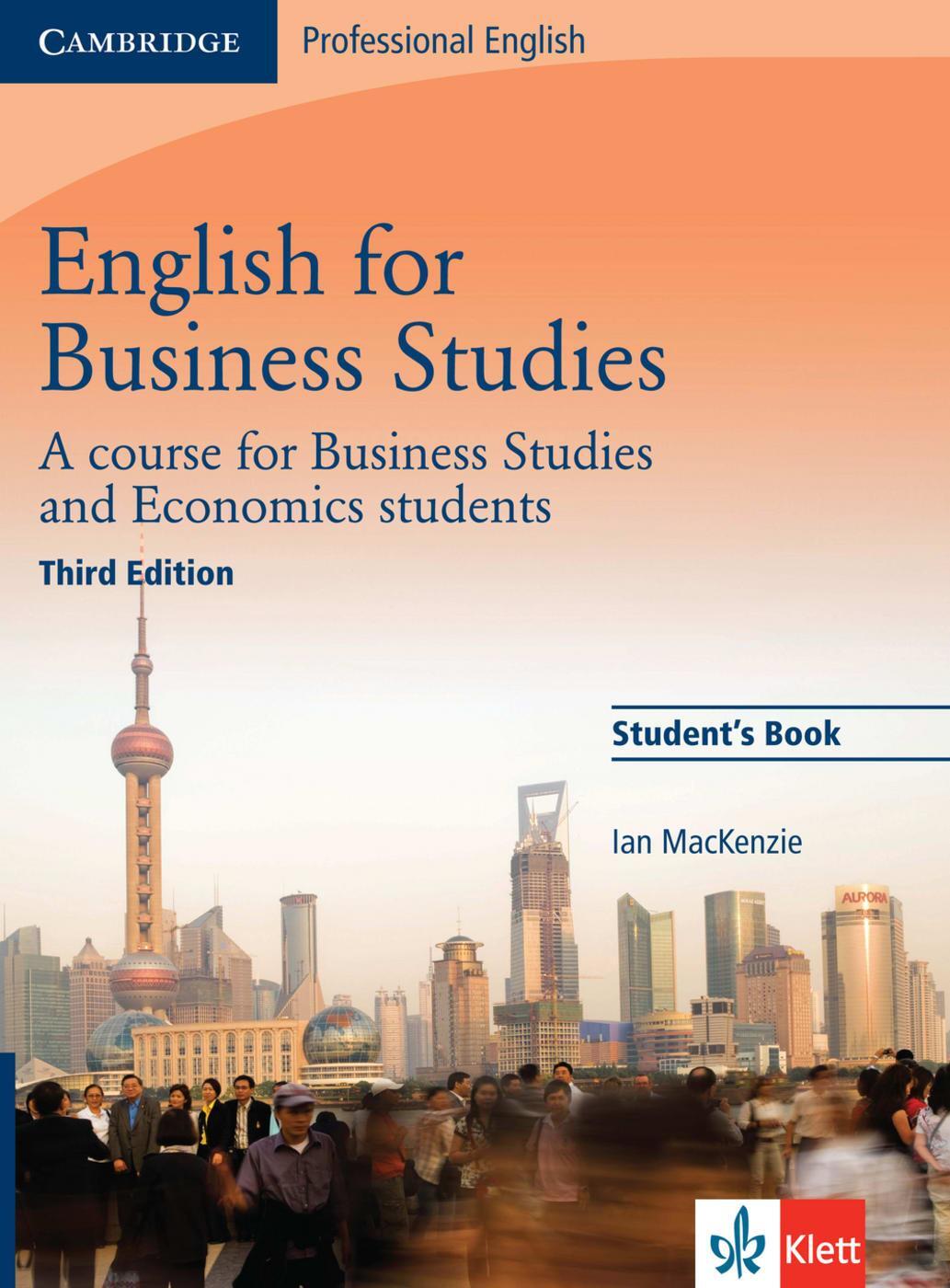 Cover: 9783125398900 | English for Business Studies - Third Edition. Student's Book | Buch
