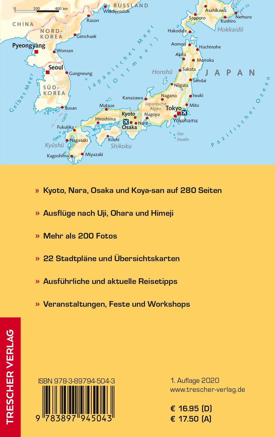 Rückseite: 9783897945043 | Reiseführer Kyoto | Mit Nara, Osaka und Koya-san | Isa Ducke (u. a.)